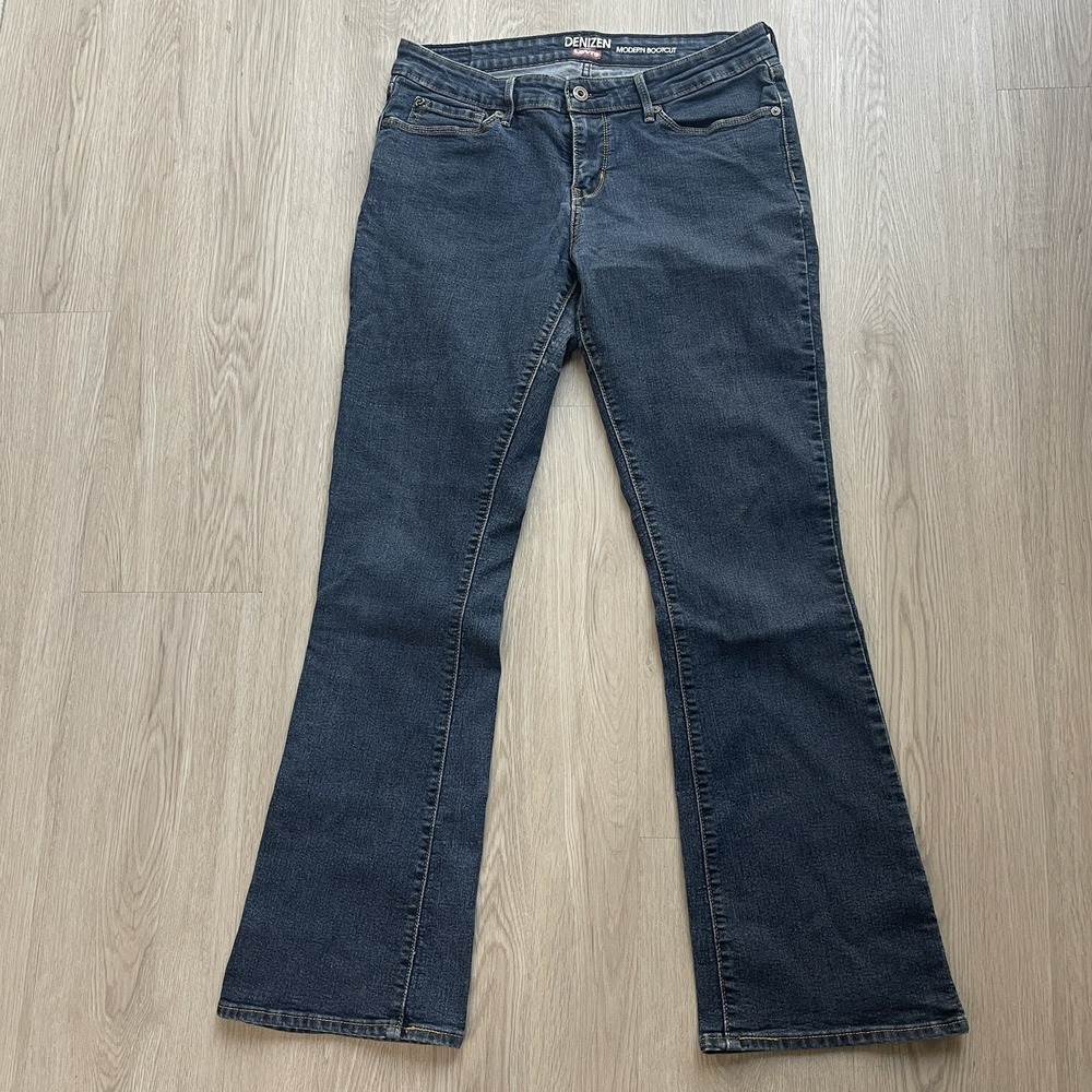 Denizen By Levi's Modern Bootcut Jeans Womens Size 12 Dark Blue Denim